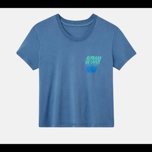 Outdoor Voices limited edition logo cropped T